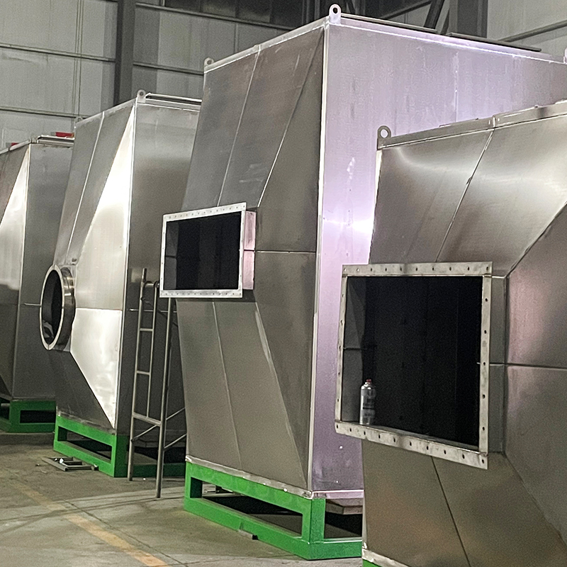 Topplastnings- och sidoavlastningsstruktur 304-adsorptionslåda för aktivt kol i rostfritt stål