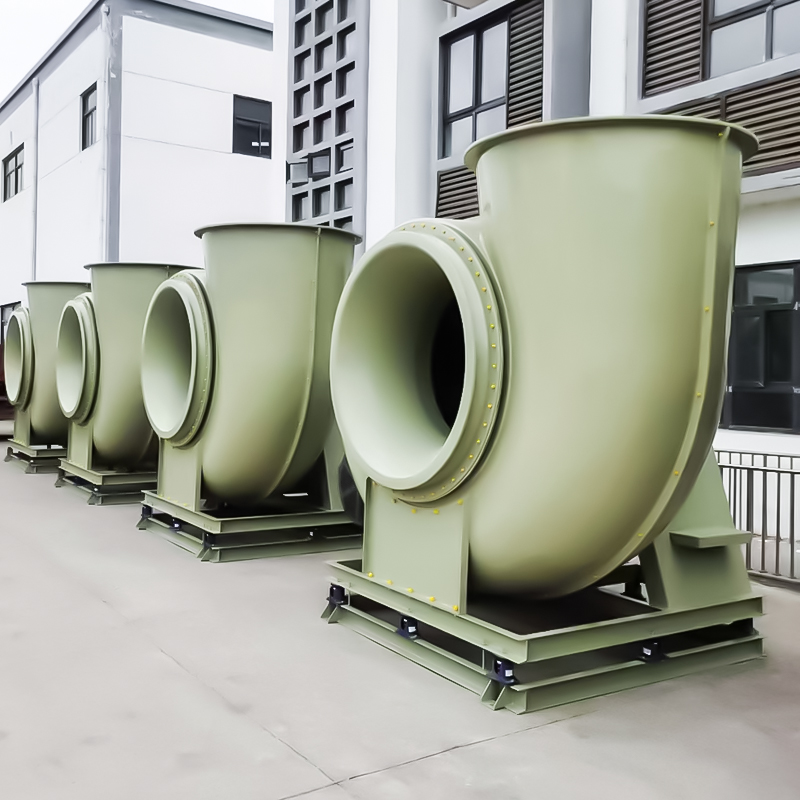 FRP medel- och lågtrycks-korrosionsfläktar