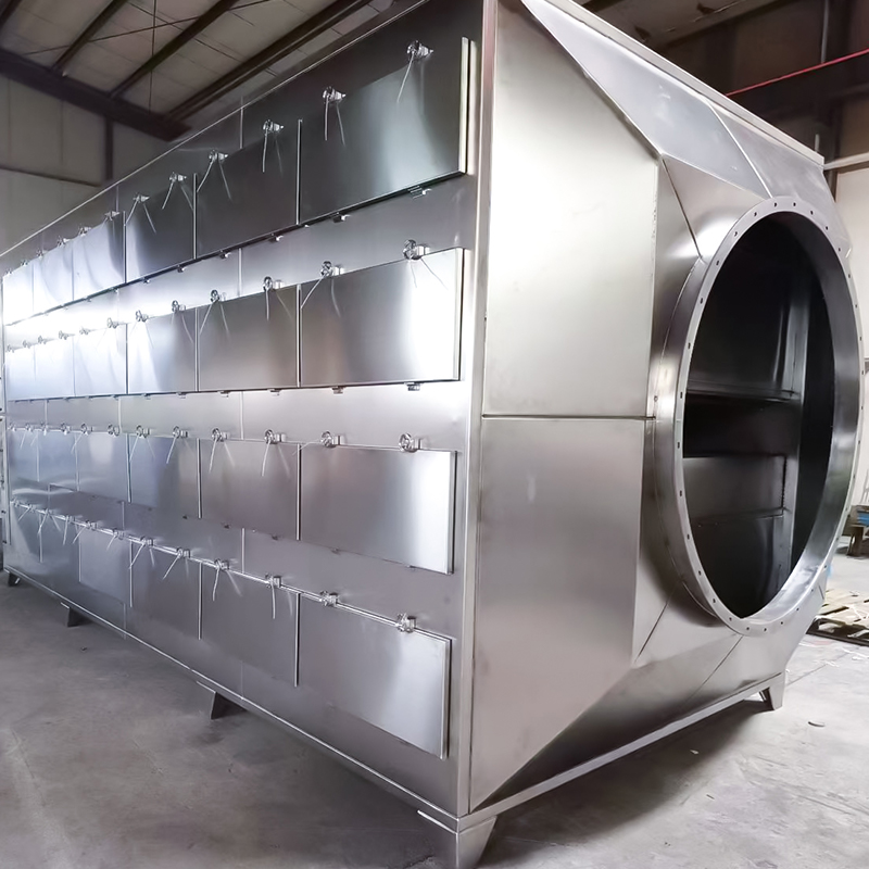 304 rostfritt stål aktivt kol adsorptionslåda lådstruktur