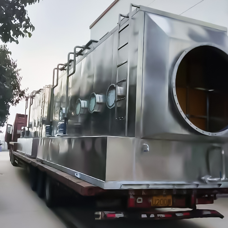 304 horisontellt skurtorn i rostfritt stål