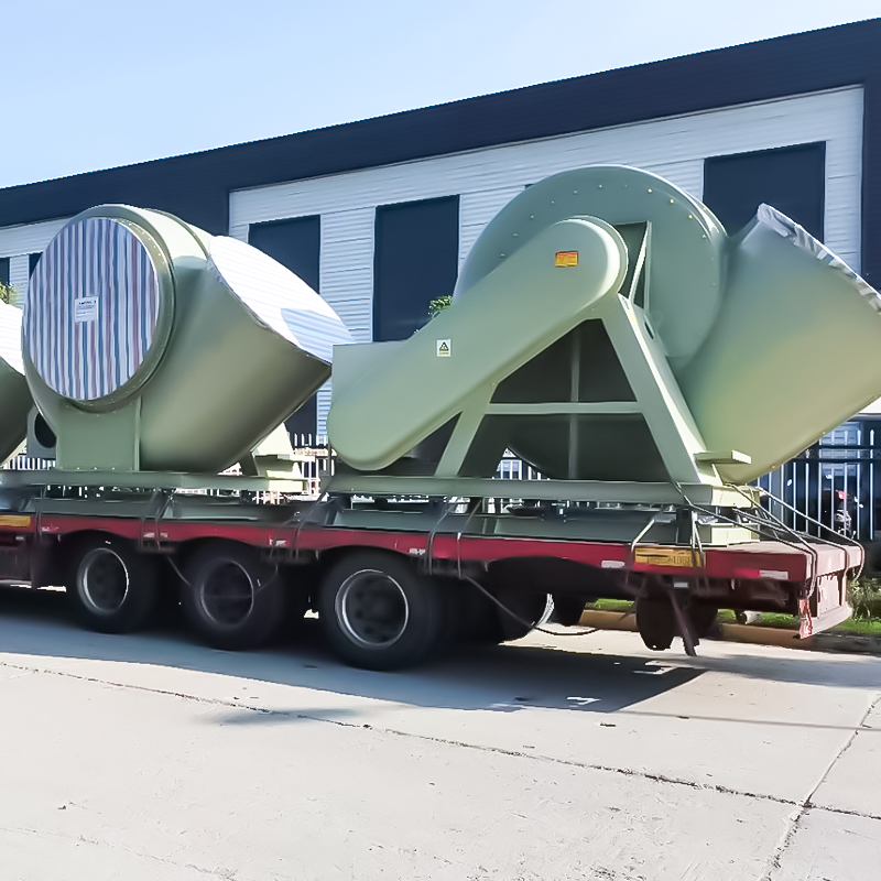 FRP medel- och lågtrycks-korrosionsfläktar