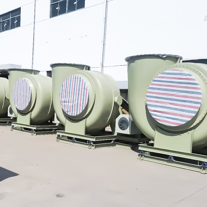 FRP medel- och lågtrycks-korrosionsfläktar
