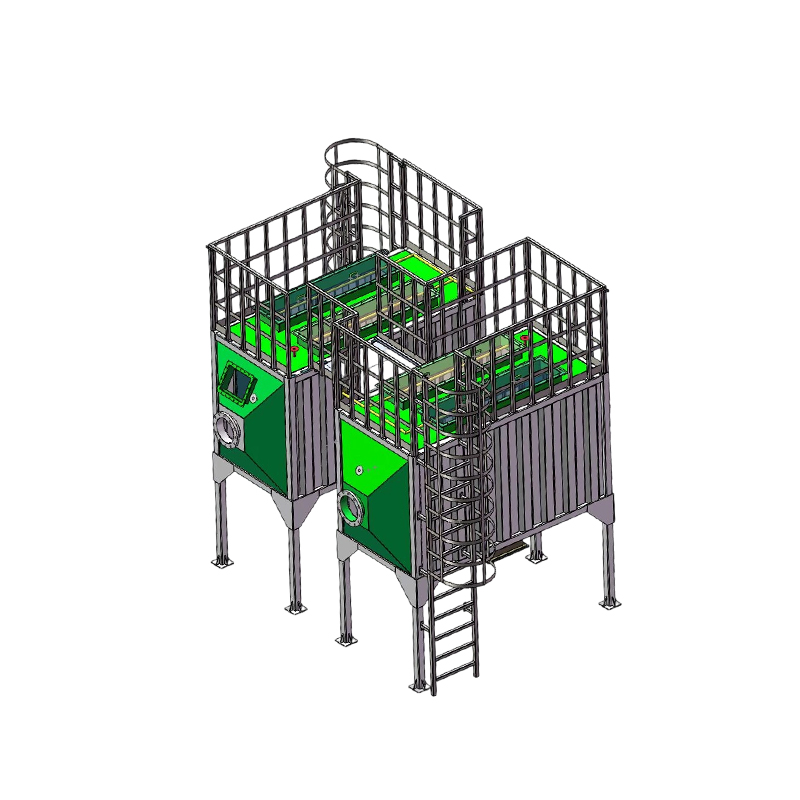 Uppladdning och undersida lastning av kolstål aktivt kol adsorptionslåda