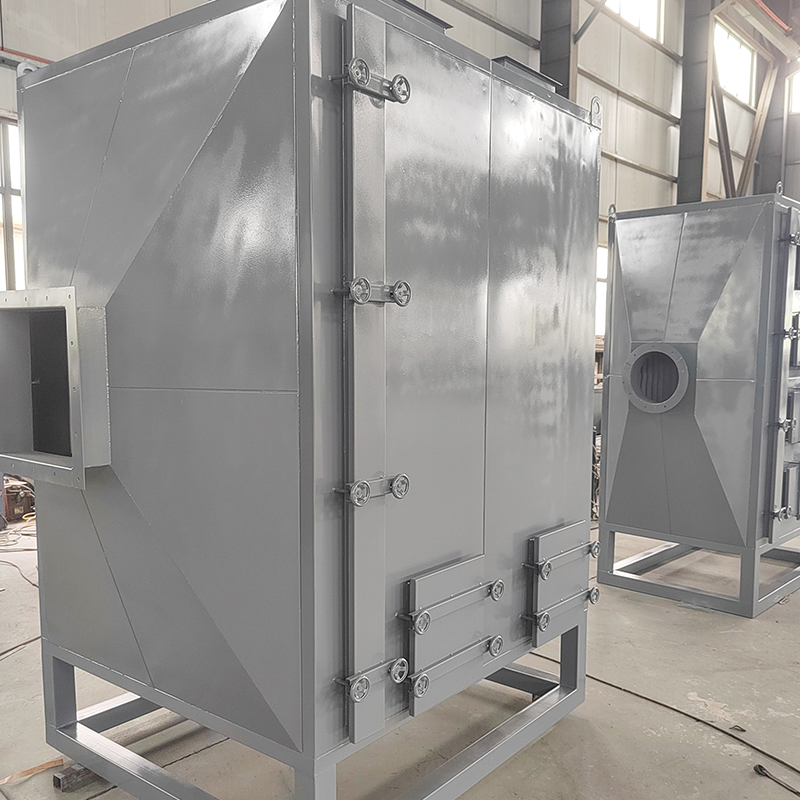 Uppladdning och undersida lastning av kolstål aktivt kol adsorptionslåda